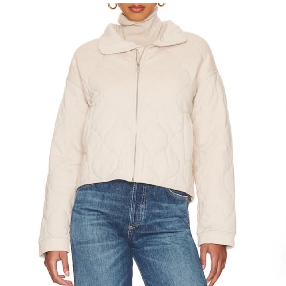 SOLD. Sanctuary The Weekend Padded Quilted Knit Jacket NWT Size M - Picture 3 of 7